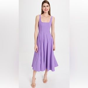 Staud Wells Dress - Purple Midi Dress